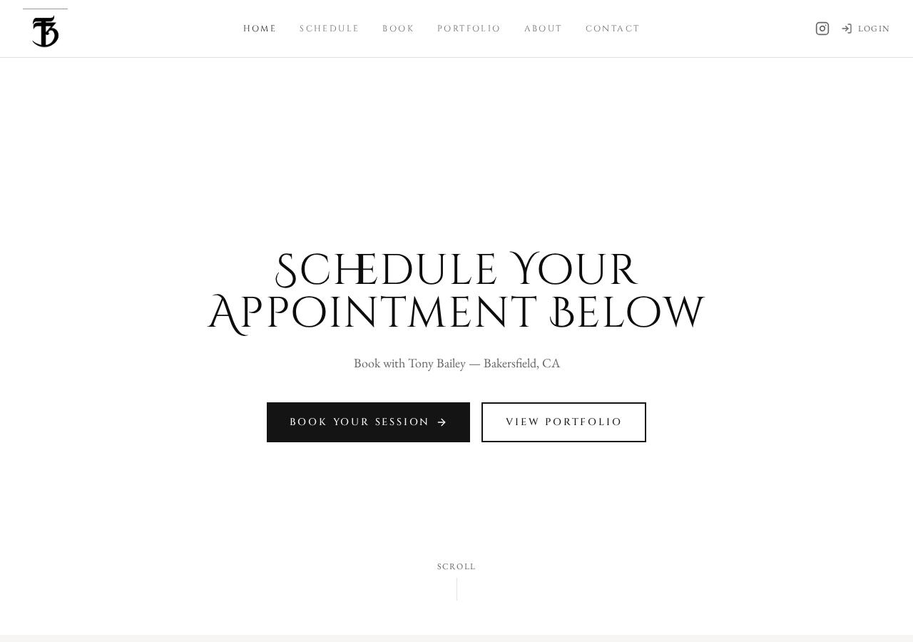 Tony Bailey booking site