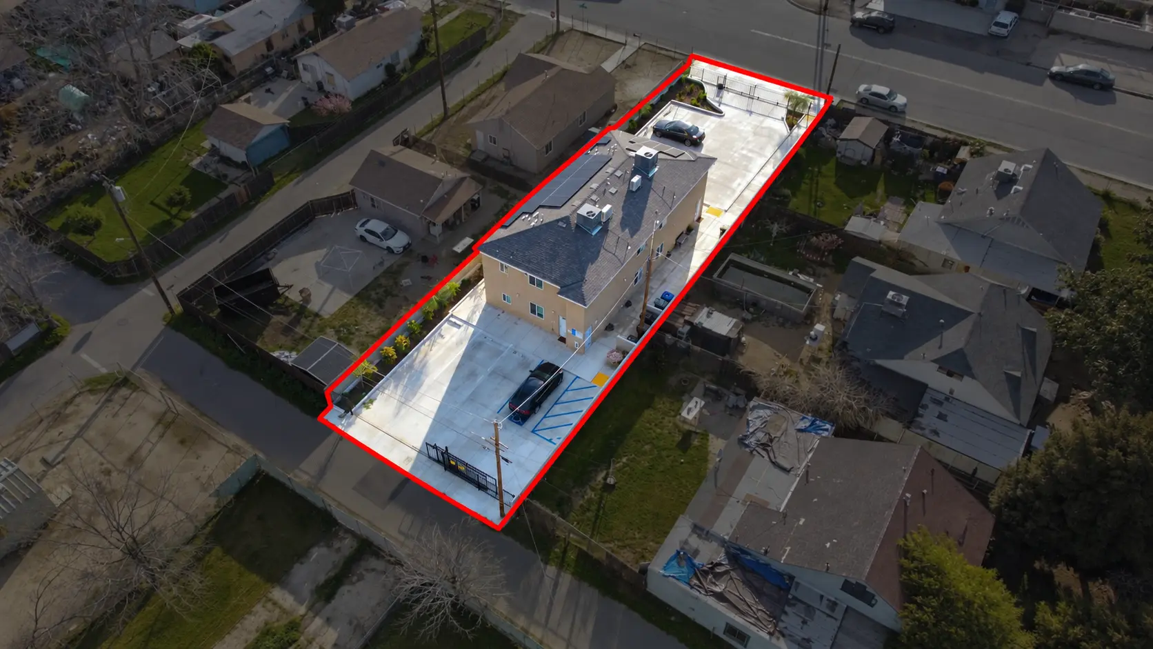 Custom drone property outline example 4