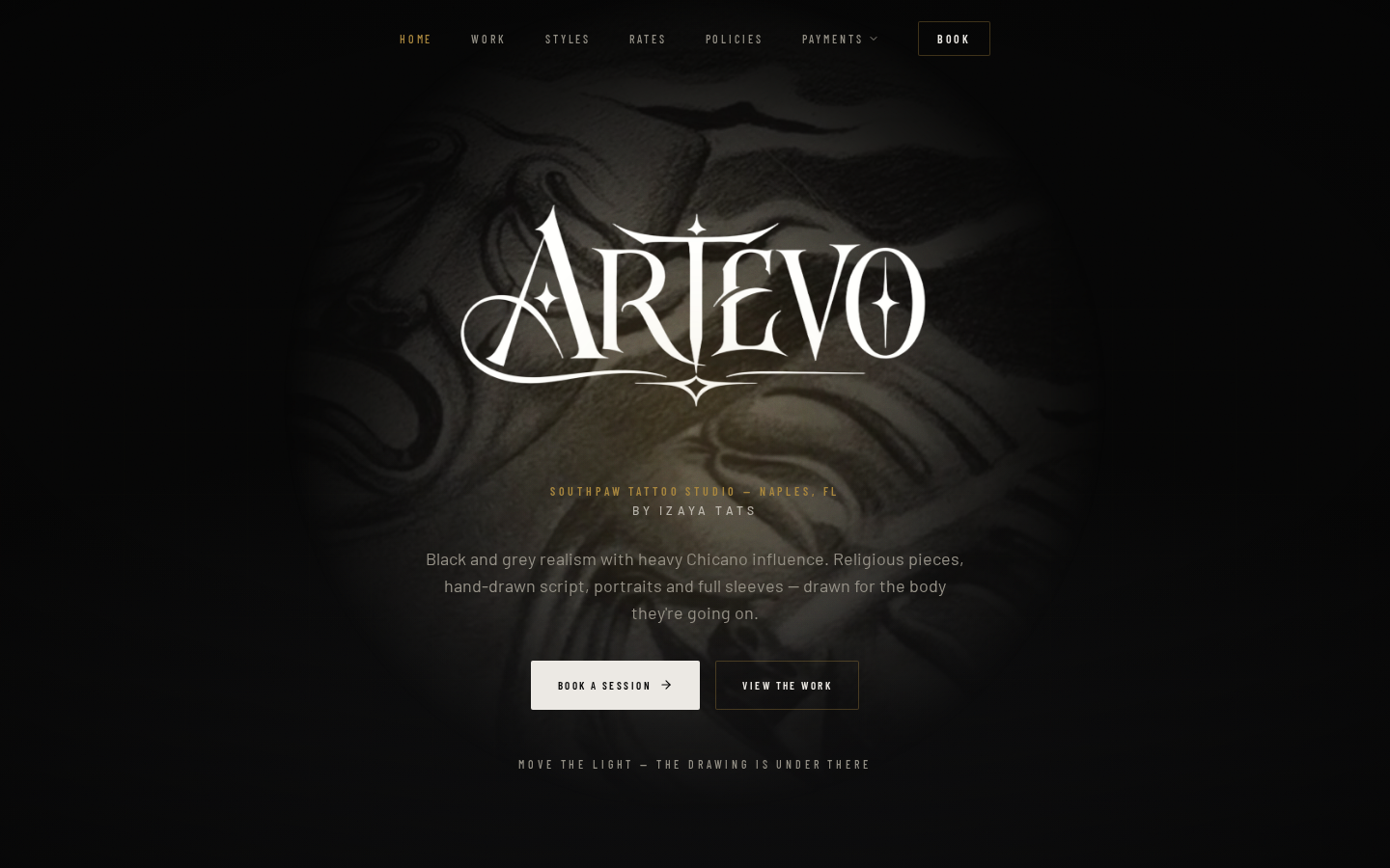Izaya Tats booking site